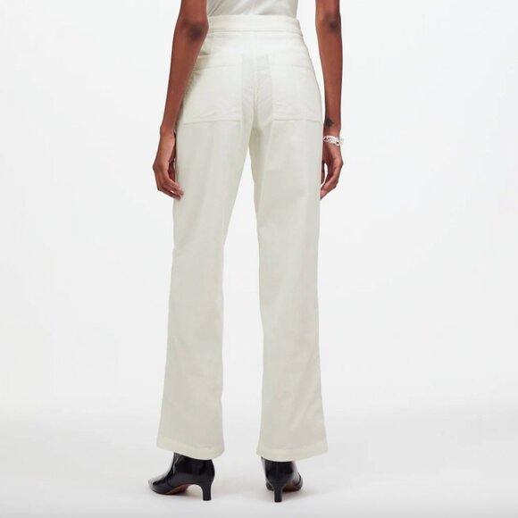 Madewell Emmett Wide-Leg Pant in Corduroy, White - Picture 2 of 6